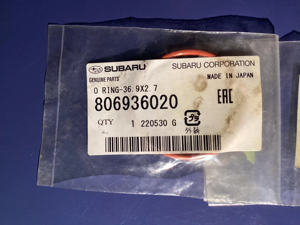 Junta de cárter de aceite de motor original Subaru 806936020 OEM NUEVO STOCK ANTIGUO Foto 1 de 2