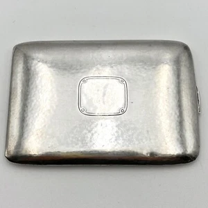 VTG 925 Sterling Silver Gold Wash Pocket Cigarette Case 420 Friendly 4.5"x3.25" - Picture 1 of 11