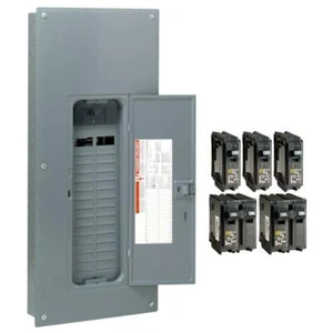 Electrical Breaker Box Service Panel 60 Circuit 30 Space 200 Amp Main Breakers - Picture 1 of 11