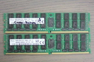 NOT WORKING - SK hynix 128GB (2x64GB) 2666V Server RAM HMAA8GL7AMR4N - Picture 1 of 7
