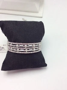 38 $ AnneKlein Pave & Pearl Kristall Armreif Armband #626 - Bild 1 von 7