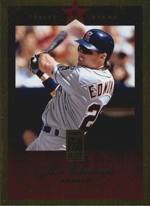 1997 Donruss Elite Gold Stars Anaheim Angels Baseball Card #28 Jim Edmonds