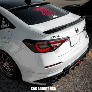 V1 Demon Eyes Tail Lights for the 11th Gen 2022-2025 Honda Civic Sedan Smoked - Picture 1 of 12