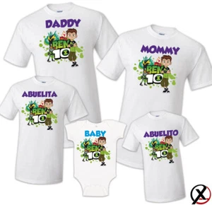 Ben 10 Family T-shirt Birthday Matching Party Celebration Reunion Tee Mom Dad - Picture 1 of 11