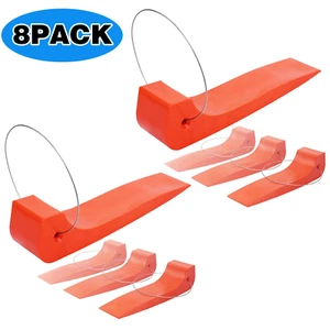 Paquete de 8 patines de plástico para neumáticos para grúa grúa rollback portador seguridad naranja - Imagen 1 de 24