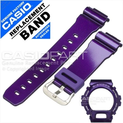 GENUINE CASIO G-SHOCK Watch Band & Bezel Set for PURPLE DW-6900CC-6 DW-6900SW-6 - Image 1 of 4