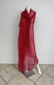 Loro Piana 100% Pure Cashmere Shawl Scarf Cerise Cherry 50” x 80”NWOT - Picture 1 of 18