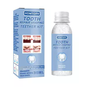 2pc Temporary Tooth Repair Kit Fix Broken Teeth Fills Gaps Dental Denture Damage - Foto 1 di 12