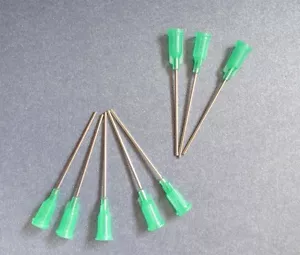 100pz Aghi erogatori smussati 1,5" punte ago siringa 18G verde alta qualità - Foto 1 di 2