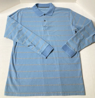 Para hombres Pullover Manga Larga Bahía de San Juan Algodón Polo Cuello Camisa Talla LT Alta Foto 1 de 4