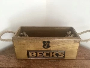 BECKS BEER THEMED STORAGE CRATE. PUB - BAR ROOM DECORATION - Picture 1 of 6