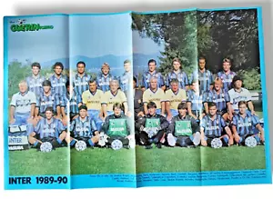 POSTER INTER 1989-1990 89-90 GUERIN SPORTIVO SUL RETRO POSTER BARI 1989-1990 - Foto 1 di 2