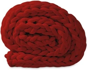 Chunky Knit Blanket 50x60 Warm Soft Cozy for Bedroom Knitted Yarn Throw Blanket - Picture 1 of 43