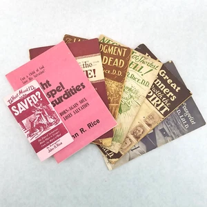 Lot 7 John R Rice Christian Booklets - Titles in Description - Imagen 1 de 16