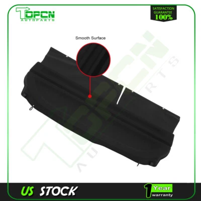 Black Rear Cargo Security Trunk Cover Fits Honda Fit 2009-2011 Sport EX-L 1.5L Foto 1 de 4
