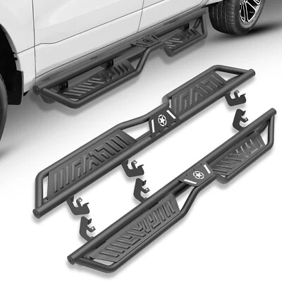 Side Running Boards For 2004-2025 Nissan Titan & 2016-2025 Titan XD CrewCab Foto 1 de 4