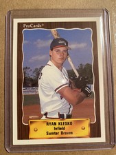 1990 ProCards A & AA Minor League Stars Ryan Klesko Sumter Braves Card