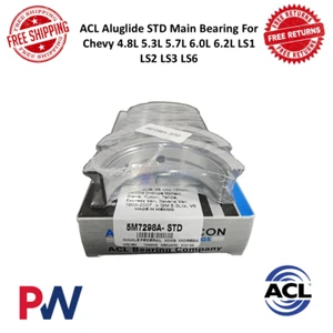 ACL Aluglide STD Main Bearing For Chevy 4.8L 5.3L 5.7L 6.0L 6.2L LS1 LS2 LS3 LS6 - Picture 1 of 3