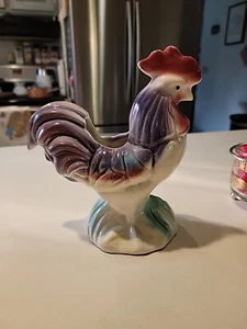 Vintage Ceramic Heavy  Hen Chicken Planter EUC Beautiful Colors See Info - Picture 1 of 8