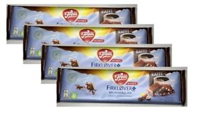 4X200g Melkesjokolade Freia Firklover Norwegian Milk Chocolate Coffee 