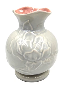Vintage Redwing Kunstkeramik Vase Glanz grau mit Rachelle Interieur #975 6 1/4 Zoll - Bild 1 von 8