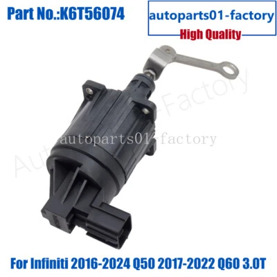Actuador turbo Wastegate K6T56074 para Infiniti 2016-2024 Q50 2017-2022 Q60 3.0T Foto 1 de 4