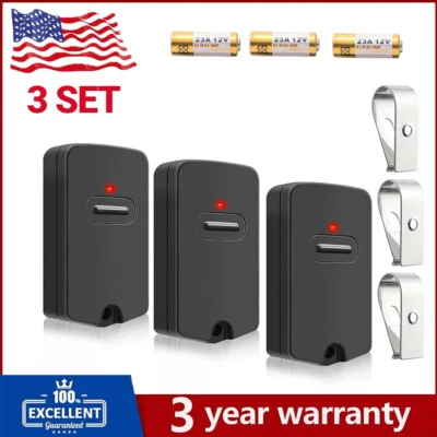 GO 3 Remote for GTO Mighty Mule Gate Opener Control Transmitter RB741 FM135 318MHz