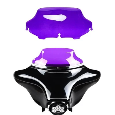 8“ Purple Outer Fairing Windshield for Harley 2006-13 Street Glide Ultra Limited Foto 1 de 4