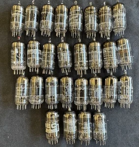 28 x ECC81 /12AT7 Tubes Siemes Lorenz Mullard General Electric Pope - Bild 1 von 8