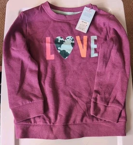 CAT AND JACK Girls Love Sweatshirt Size XS - Picture 1 of 3