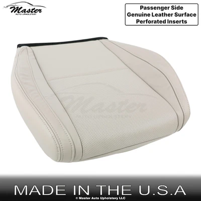 2007-2015 Fits Mazda CX-9 Genuine Leather Front Passenger Bottom Seat Cover Sand - Image 1 of 4
