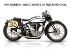 1935 Norton 490cc Model 30 Intl. Motorcycle New Metal Sign: 9x12' Ships Free