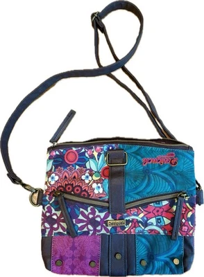 Bolso Bandolera Desigual Floral y Geométrico Foto 1 de 4