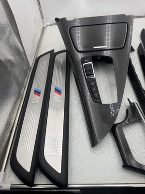 12-18 BMW F06 6 Series M6 Gran Coupe Interior Dash Door Trim Carbon Fiber Set! - Image 1 of 4