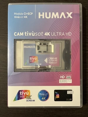 HUMAX CAM tivùsat 4k ULTA HD - SmartCard NAGRA Inclusa - Immagine 1 di 4