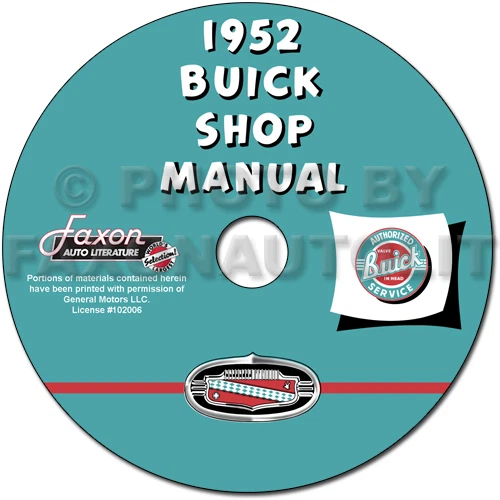 1952 Buick Reparación Tienda Manual Cd-Rom 52 Especial Super Roadmaster Servicio - Imagen 1 de 1