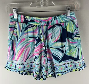 Lilly Pulitzer Shorts Women’s Katia High Tide Dancing Lady Rayon Size XS - Picture 1 of 7