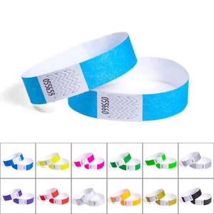 500 Einlassbänder Eintrittsbändchen Papierarmbänder Kontrollarmbänder einfarbig - Bild 1 von 28