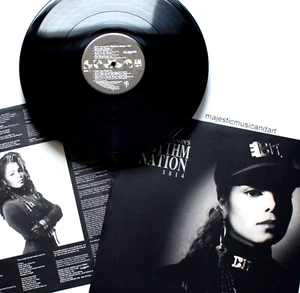 NEAR MINT 1989 ORIGINAL JANET JACKSON RHYTHM NATION VINYL LP PHOTO CONCEPT ALBUM - Picture 1 of 6