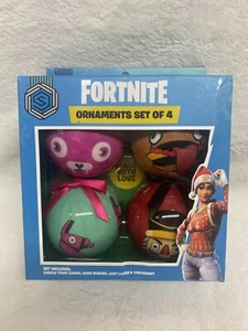 Fortnite Set Of 4 Ornaments Durr Burger Loot Llama Crackshot Cuddle Team Leader - Picture 1 of 5