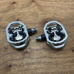 Shimano PD-M545 SPD Clipless/Platform Pedals Silver 9/16" - Picture 1 of 10