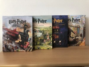 HARRY POTTER 1-4 | J.K. ROWLING | Band 1+2+3+4 als illustrierte Schmuckausgabe - Bild 1 von 2