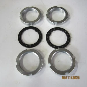 2 Sets Dana 44 GM 10 Bolt Spindle Nut Kit Chevy Ford GMC Dodge 4 Nuts 2 Washer - Picture 1 of 4