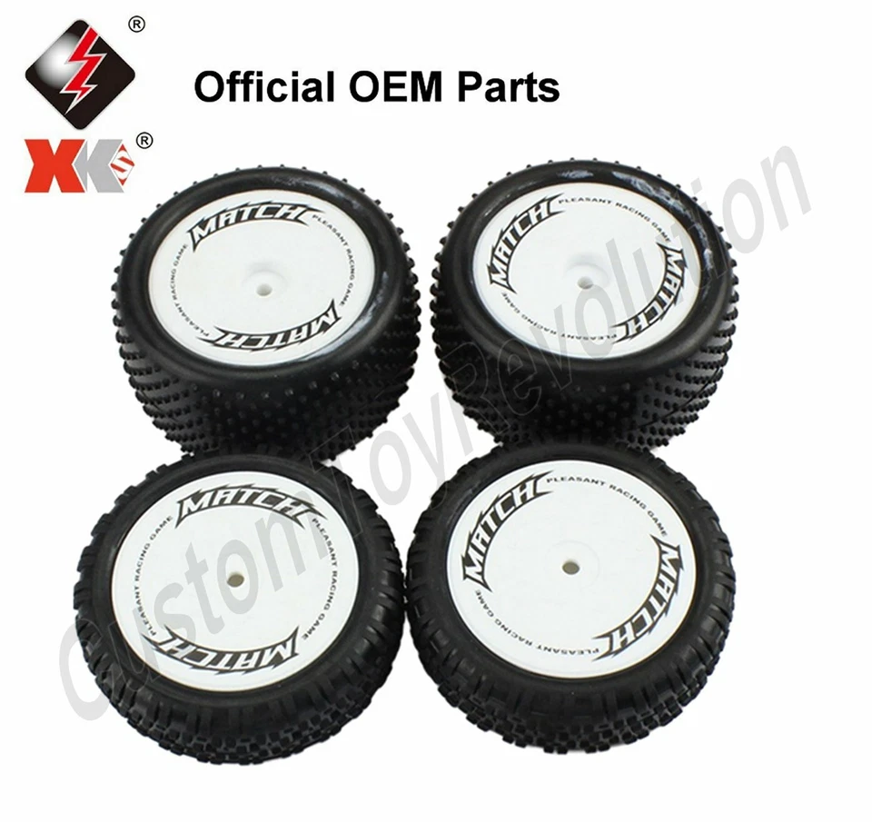 Juego de 4 ruedas neumáticos OEM 1882 y 1883 WLTOYS 104001 104002 1/10 RC coche 85 mm Foto 1 de 1