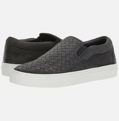 Zapatilla deportiva JSlides Dawson Fashion para hombre ~negra~ talla 10.5~NUEVA en caja~cuero nobuck Foto 1 de 4