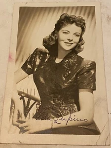 IDA LUPINO 3x5 RPPC Postcard 1949 GENUINE AUTOGRAPH - Picture 1 of 6