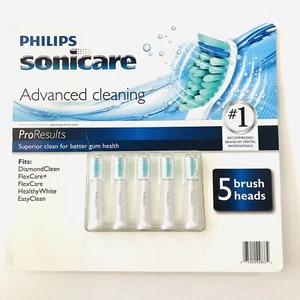 5-Pk PHILIPS SoniCare ProResults Standard Toothbrush Heads HX6015 New Sealed Box - Picture 1 of 3