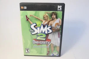Sims 2: University (PC, 2005) 2 Disc Expansion CIB with Manual - Picture 1 of 3