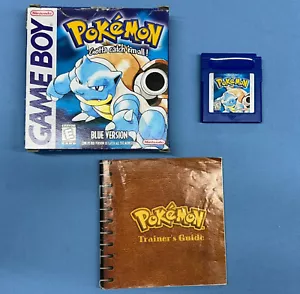 Pokemon Versión Azul CIB 1ª Impresión Versión Azul Texto Game Boy Color Caja Completa - Imagen 1 de 17
