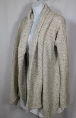 Cárdigan suéter con capucha de algodón metálico gris beige gris beige talla S CALYPSO ST BARTH para mujer Foto 1 de 4